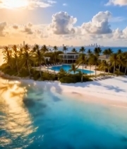  海岛度假胜地全景5652#竖屏 	 