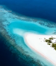  海岛海洋俯瞰美景1757#竖屏 	 