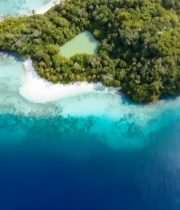  海岛风光鸟瞰全景(1)6067#竖屏 	 