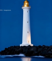  海边灯塔夜景素材(1)7206#竖屏 	 