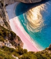  海岸边悬崖下的沙滩海景2163#竖屏 	 