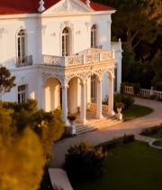  海岸边的白色别墅景观3556#竖屏 	 