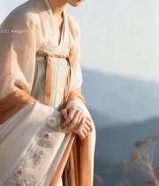  古风女子汉服造型特写4486#竖屏 	 