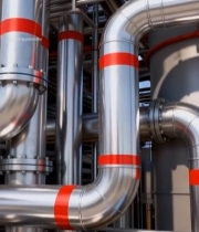  工业工厂金属管道特写2686#竖屏 	 