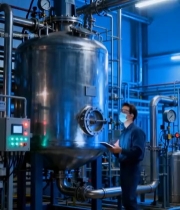  工人工厂内操作记录工业设备3089#竖屏 	 