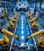  工厂自动化机械臂生产线(1)4482#竖屏 	 