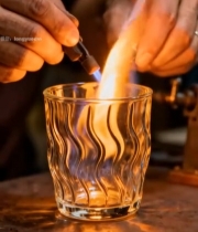  工匠手工烧制玻璃杯5162#竖屏 	 