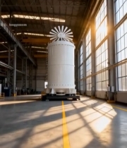  工厂内的风力发电设备2902#竖屏 	 