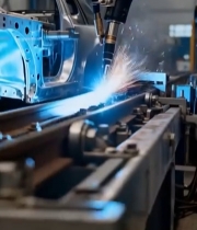  工厂机械臂焊接汽车部件5840#竖屏 	 