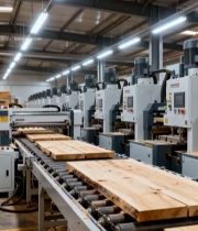  工厂木材加工生产线5032#竖屏 	 