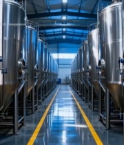  工厂内大型工业设备排列画面2206#竖屏 	 