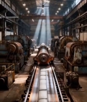  工厂内部工业机械场景(1)5560#竖屏 	 