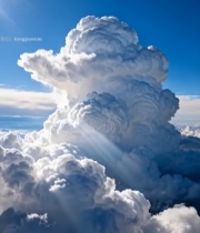  高空壮观积雨云景象2060#竖屏 	 