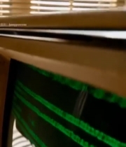  复古电视机近景特写5091#竖屏 	 