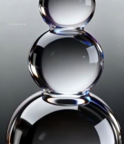  堆叠透明水珠素材7615#竖屏 	 