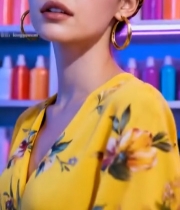  戴头巾女士美妆展示6619#竖屏 	 