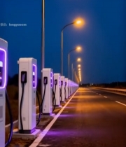  道路旁新能源汽车充电桩3998#竖屏 	 