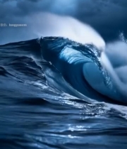  大海汹涌海浪素材7051#竖屏 	 