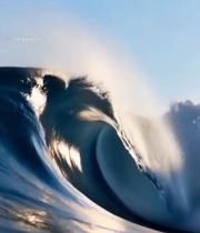  大海翻涌的波浪特写()1704#竖屏 	 