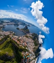  城市自然风光鸟瞰全景1721#竖屏 	 