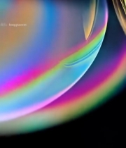  彩色梦幻泡泡特写1734#竖屏 	 