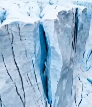  北极冰川海岸全景4053#竖屏 	 