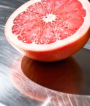  半个红心柚特写7144#竖屏 	 