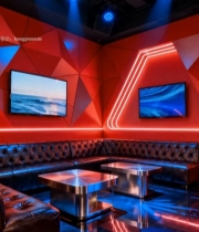  包厢内的现代装修场景870#竖屏 	 