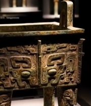  博物馆青铜器文物展示2056#竖屏 	 